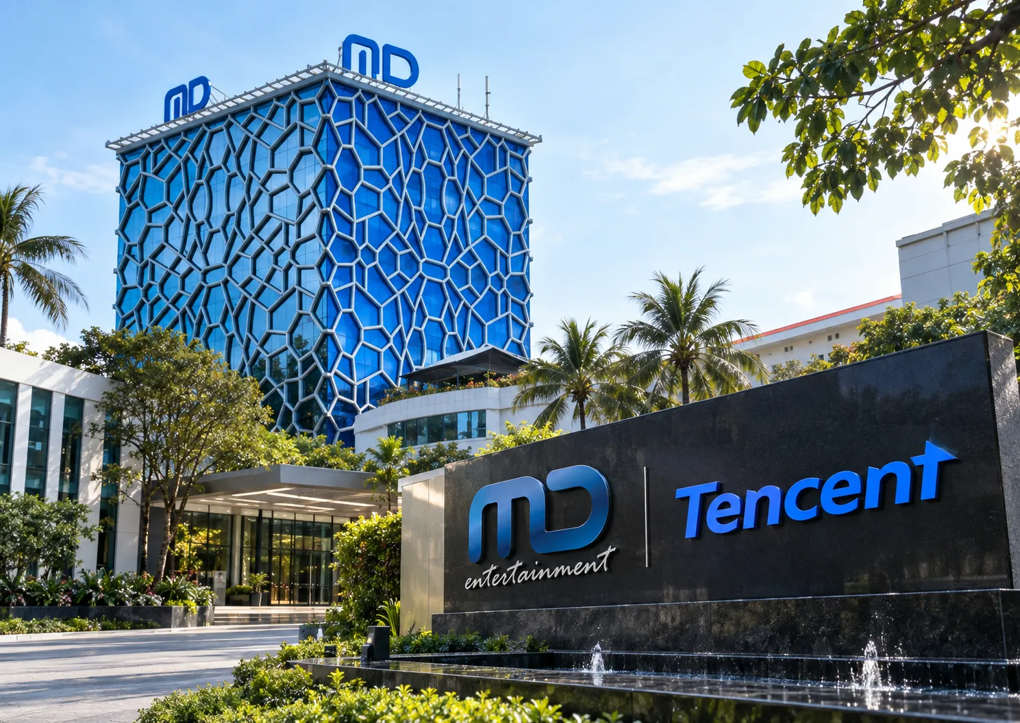 Gedung kantor pusat MD Entertainment dan Tencent